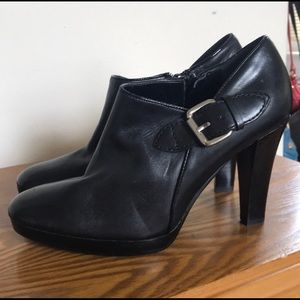 Black Ralph Lauren Leather Booties